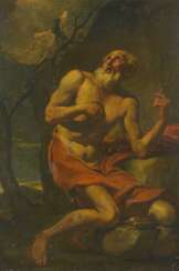 Giordano, Luca (1634 Neapel - 1705 Neapel) - Umkreis. Der Heilige Hieronymus in felsiger Waldlandschaft