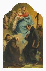 Tiepolo, Giovanni Battista (1696 Venedig - 1770 Madrid) - und Werkstatt. Die Madonna in den Wolken.