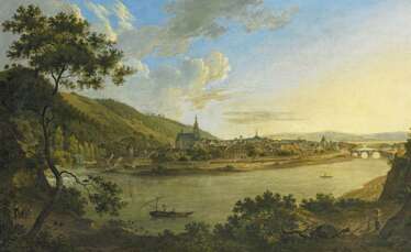 Reinermann, Friedrich Christian (1764 Wetzlar - 1835 À Francfort/Main). Vue sur Meisenheim sur le Glan