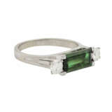 Ring mit 1 grünem Turmalin - фото 1