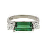 Ring mit 1 grünem Turmalin - photo 2