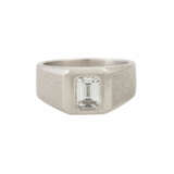 Ring mit Diamant im Smaragdschliff ca. 1,09 ct - photo 2