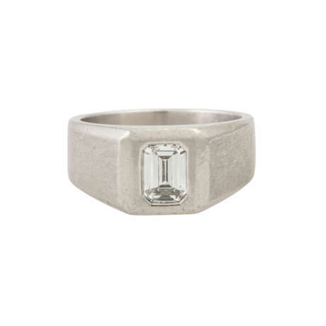Ring mit Diamant im Smaragdschliff ca. 1,09 ct - photo 2
