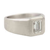 Ring mit Diamant im Smaragdschliff ca. 1,09 ct - photo 5