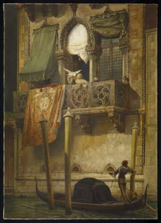 Nerly, Friedrich (1807 Erfurt - 1878 Venedig). Das "Haus der Desdemona" in Venedig - Foto 2