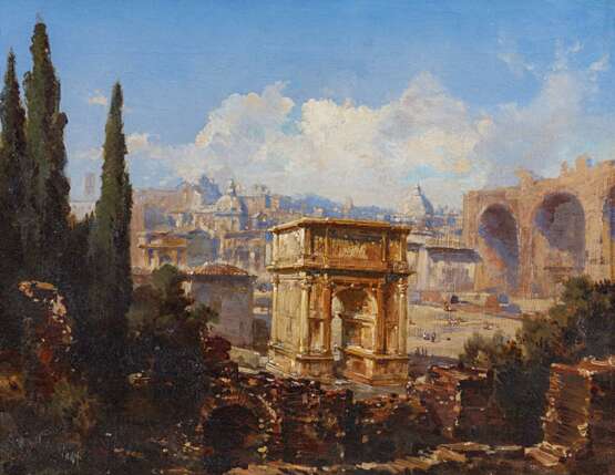 Choulant, Ludwig Theodor (1827 Dresden - 1900 Dresden). Forum Romanum in Rom - Foto 1