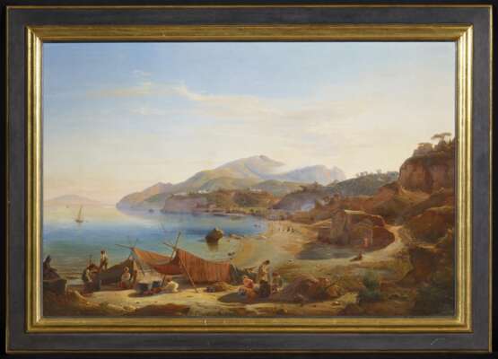 Gmelin, Georg (1810 Rom - 1854 Montecavo). Fischerszene im Golf von Sorrent - photo 2