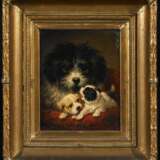 Ronner-Knip, Henriette (1821 Amsterdam - 1909 Brüssel). Hundemutter mit zwei Welpen - Foto 2