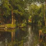 Mønsted, Peder Moerk (1859 Grenaa - 1941 Kopenhagen). Sommerlicher Tag im Spreewald bei Lehde (nahe Lübbenau) - фото 1