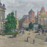 Vetter, Charles (1858 Kahlstädt - 1936 München). Der Lenbachplatz in München - Foto 1