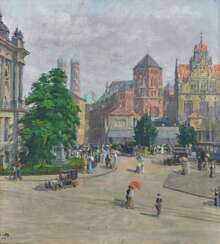 Vetter, Charles (1858 Kahlstädt - 1936 München). Der Lenbachplatz in München