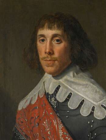 Neve, Cornelis de (um 1612 Antwerpen - 1678 Antwerpen) - zugeschrieben. Portrait eines Offiziers - Foto 1