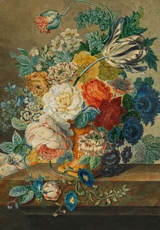 Bruyn, Johannes Cornelis de (vor 1763 Holland - nach 1828). Großes Blumenstillleben - photo 1