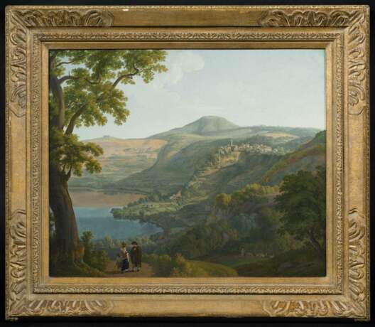 Deutscher Meister - 1. Hälfte 19. Jahrhundert. Landschaft am Nemisee südlich von Rom - фото 3