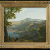 Deutscher Meister - 1. Hälfte 19. Jahrhundert. Landschaft am Nemisee südlich von Rom - photo 3