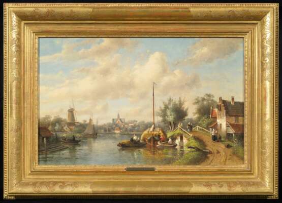 Leickert, Charles (1818 Brüssel - 1907 Mainz). Holländische Gracht - Foto 2