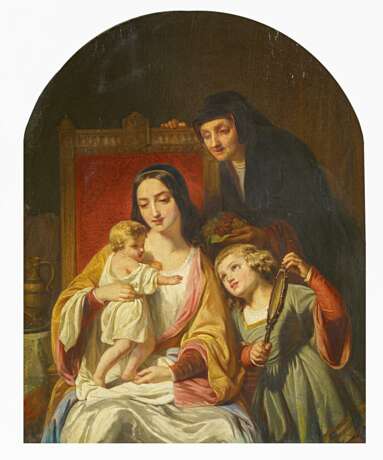 Pauwels, Ferdinand (1830 Ekeren - 1904 Dresden). Zwei Gemälde: Familienszenen in historischen Renaissancekostümen - Foto 2
