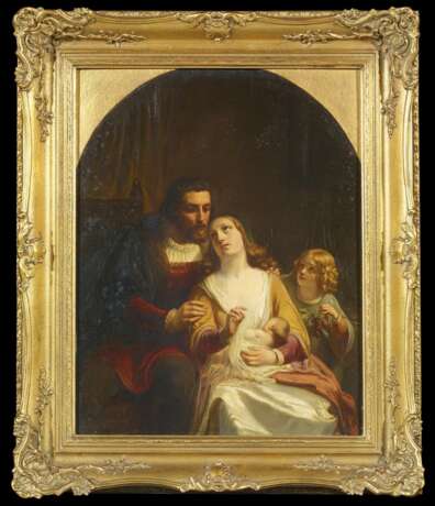 Pauwels, Ferdinand (1830 Ekeren - 1904 Dresden). Zwei Gemälde: Familienszenen in historischen Renaissancekostümen - Foto 3
