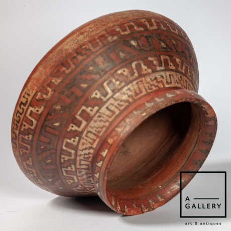 Индейский сосуд “Indian vessel, 900-1200 AD”, Clay, Pigment, Peru, 900-1200 гг. н.э. - photo 5