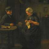 Artz, David Adolf Constant (1837 Den Haag - 1890 Den Haag). Junges Paar in der Stube - Foto 1