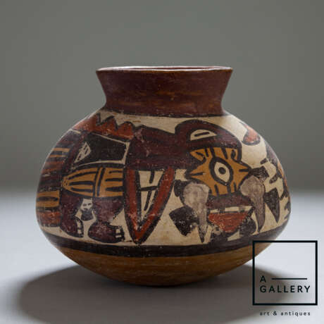 Сосуд с изображением Ужасной птицы “Vessel, Peru, 300-500 AD”, Clay, Pigment, Peru, 300-500 гг. н.э. - photo 1