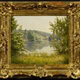Biva, Henri (1848 Paris - 1928 Paris). Sommerliche Flusslandschaft - Foto 2