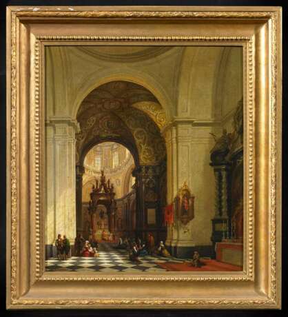 Maswiens, Joseph (1828 Leuven - 1880 Leuven). Im Inneren einer spanischen (?) Kirche - фото 2