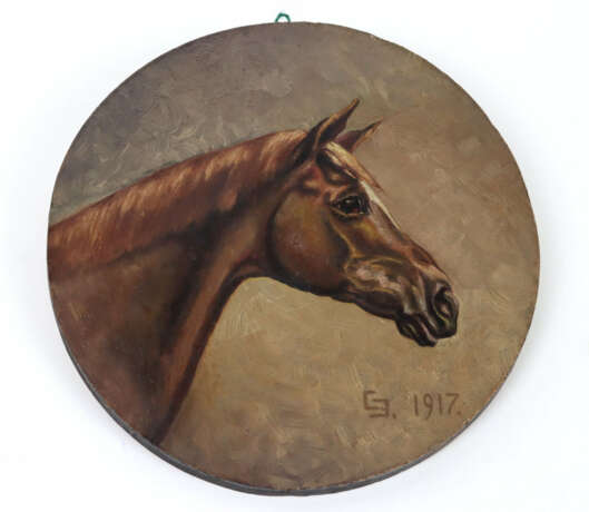Pferdekopf - monogrammiert 1917 - Foto 1