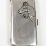 Silber Etui mit Pferdekopf - Foto 1