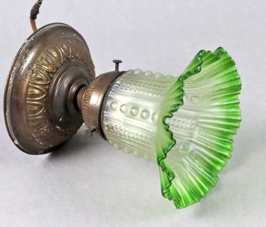 Faltenglas Deckenlampe um 1910 - photo 2