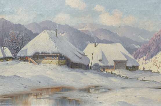 Hauptmann, Karl (1880 Freiburg - 1947 Todtnau). Winter im Schwarzwald - photo 1