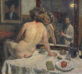 Paede, Paul (1868 Berlin - 1929 München). Im Atelier