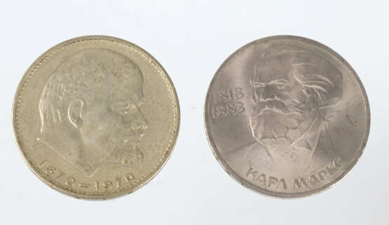 2 x 1 Rubel 1970 und 1983 - photo 1