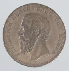 5 Mark Friedrich Grosherzog von Baden 1876G
