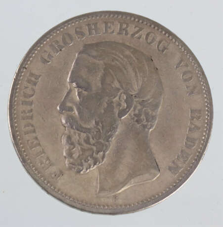 5 Mark Friedrich Grosherzog von Baden 1876G - photo 1