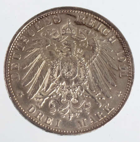 3 Mark Friedrich II Grossherzog von Baden 1911G - Foto 2