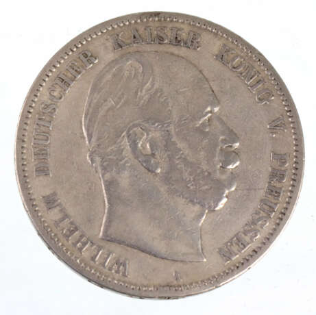 5 Mark Wilhelm I Preussen 1876A - фото 1
