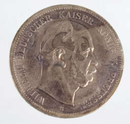 5 Mark Wilhelm I Preussen 1876B