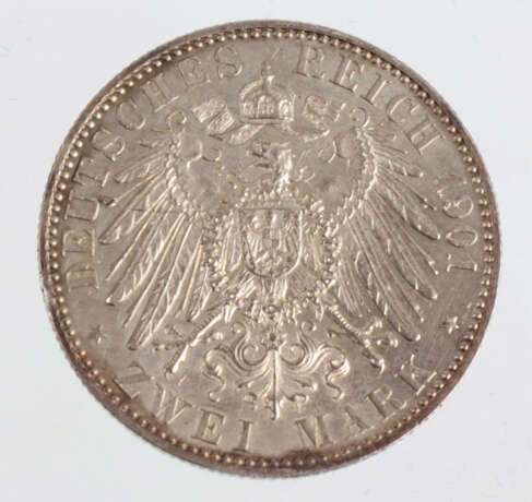 2 Mark Deutsches Reich Preussen 1901 - photo 2