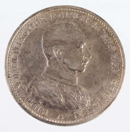 5 Mark Wilhelm II Preussen 1913A - фото 1