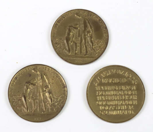 3 Inflations Medaillen 1923 - photo 1