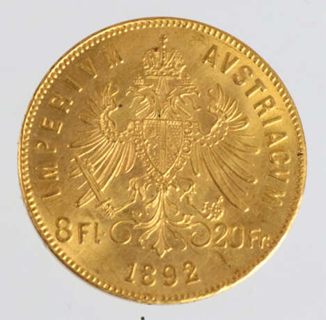 Goldgulden Österreich Ungarn 1892 - Foto 2