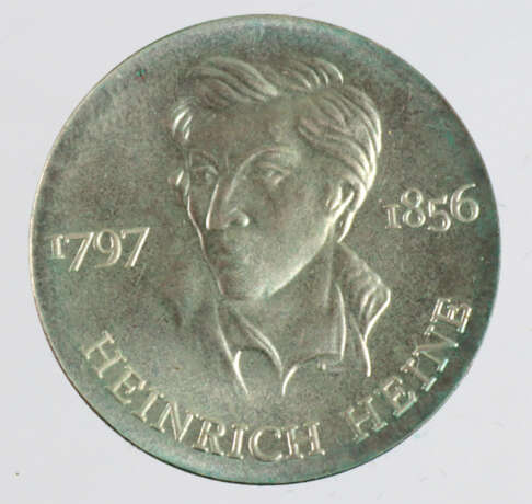 10 Mark DDR Heinrich Heine 1972 - Foto 1