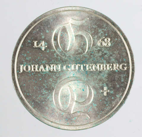 10 Mark DDR Johann Gutenberg 1968 - Foto 1