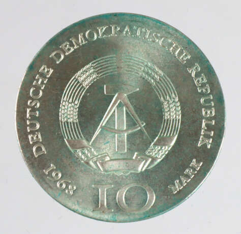 10 Mark DDR Johann Gutenberg 1968 - Foto 2