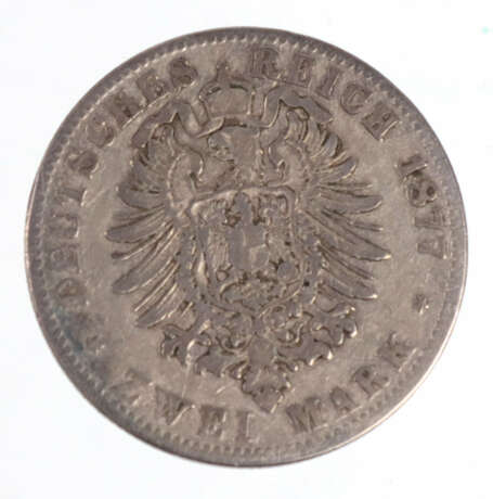 2 Mark Ludwig III Hessen 1877 A - Foto 2