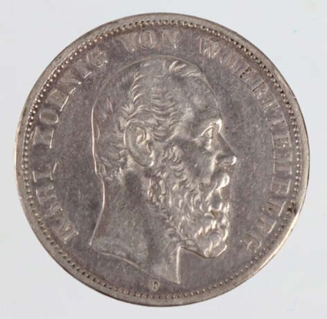 5 Mark Karl von Württemberg 1875 F - photo 1