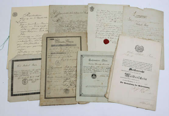 Dokumenten Nachlaß Chemnitz 1846/1913 - Foto 1
