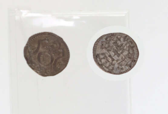 2 x 1 Pfennig 1754 Friedrich August II. Sachsen - фото 1