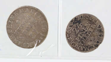 2 x Friedrich Christian Sachsen 1763